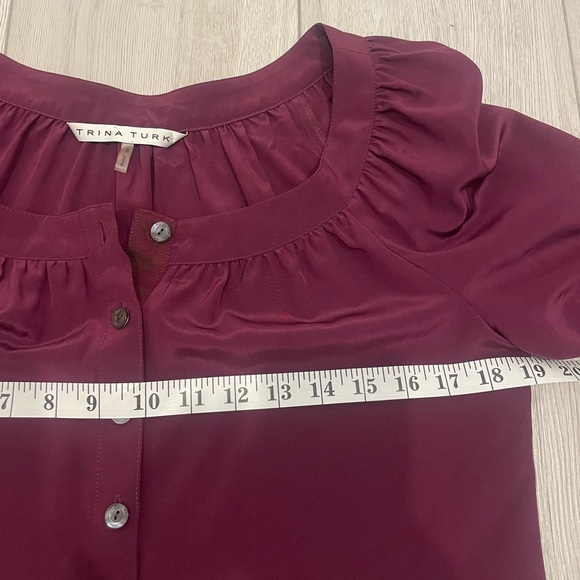 Trina Turk Silk Blouse - Picture 7 of 8